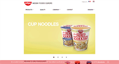 Desktop Screenshot of nissinfoods.de